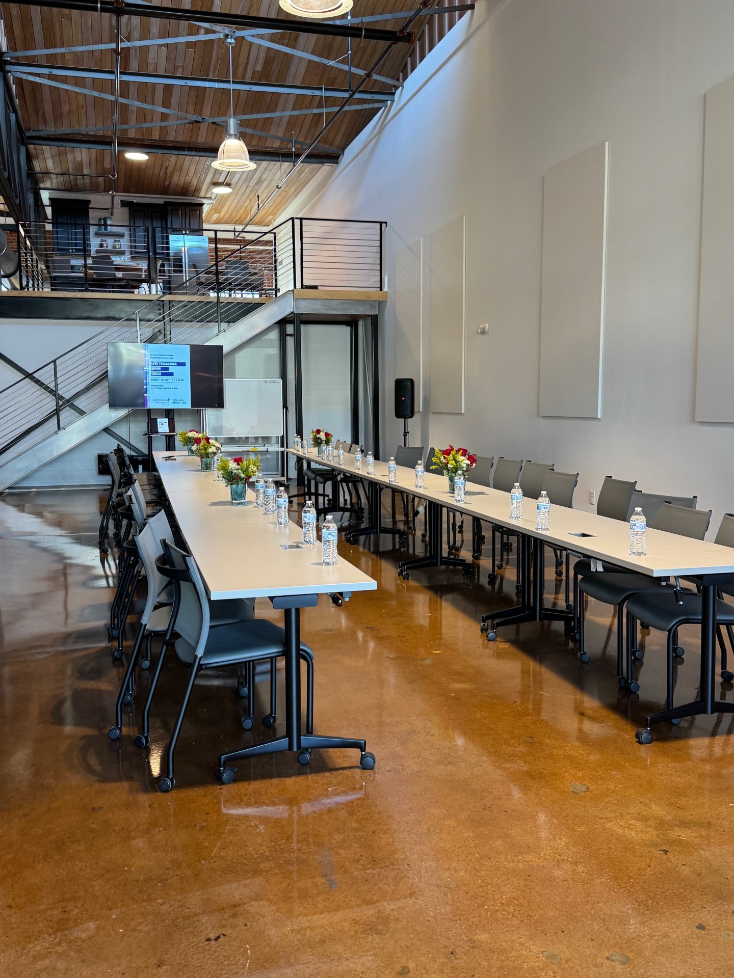 The venue set up for the Love Tuscaloosa giving event